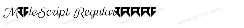 M1leScript Regular字体转换 M1leScript Regular字体转换